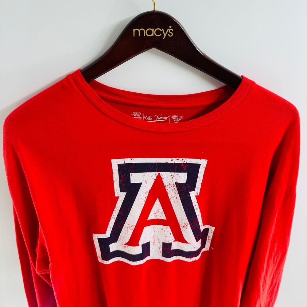 Arizona Wildcats Long Sleeve The Victory T-Shirt Graphic Tee Red‎ Large
